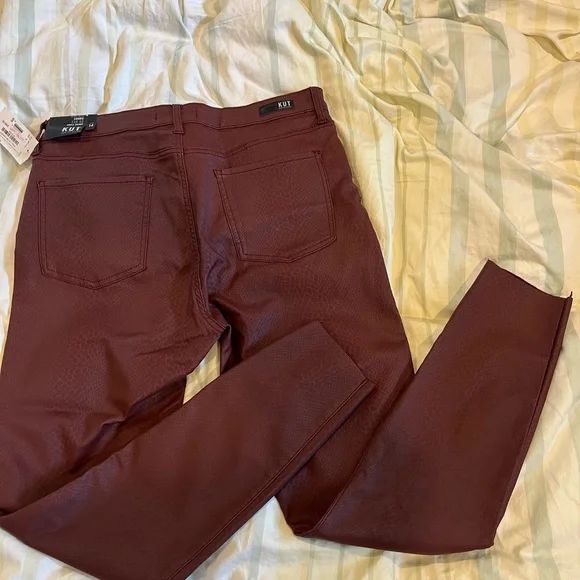 NWT Kut from the Kloth Connie High Rise Fab Ab Ankle Skinny Pant Snakeskin Print - Picture 6 of 15